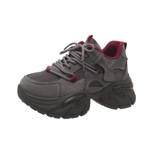 TELENT Противоскользящие Низкие Топ Кроссовки с Толстой Подошвой Женские