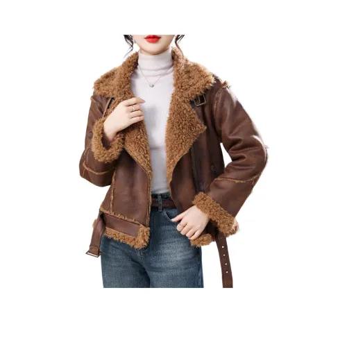 H YXIANG Бархат Feel Пальто Женское