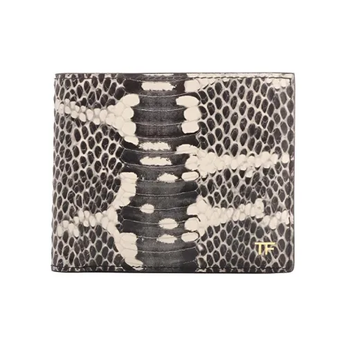 TF Коровья кожа Кошелек Мужской Черный Белый