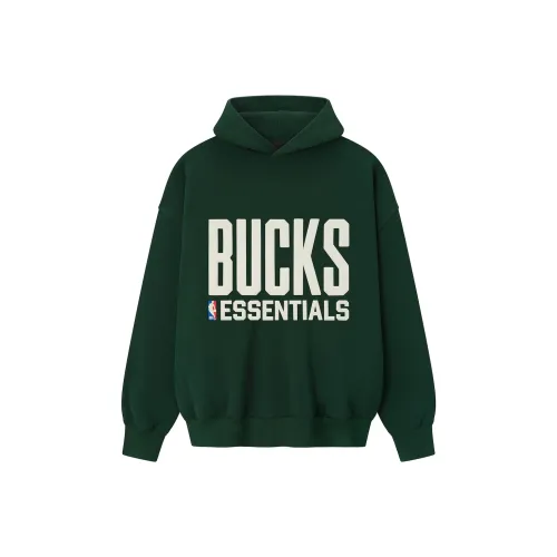 NBA x Fear of God ESSENTIALS Milwaukee Bucks Свитшот Унисекс
