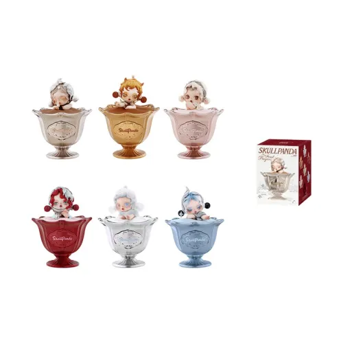 POP MART Коллаборация Skullpanda Dining Table Collection Ароматерапия Слепые коробки Одиночная Слепая коробка Полная коробка 6 шт