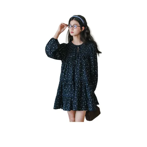 BLUSHWHITE Длинное платье с длинными рукавами женское