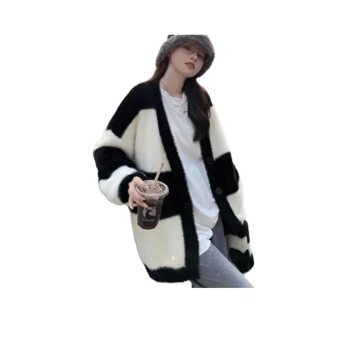 HAPG Черно-белые полосы Женские Трикотаж