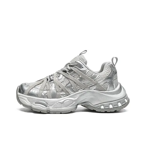 ZHR Амортизация Износостойкие Низкие Топ Кроссовки с Толстой Подошвой Женские