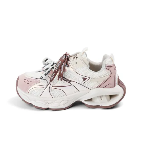 HUANQIU Высота Увеличивающие Устойчивые к Износу Модные массивные кроссовки Женские