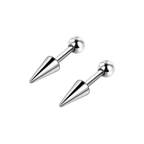 LELC Стальные серьги-гвоздики унисекс