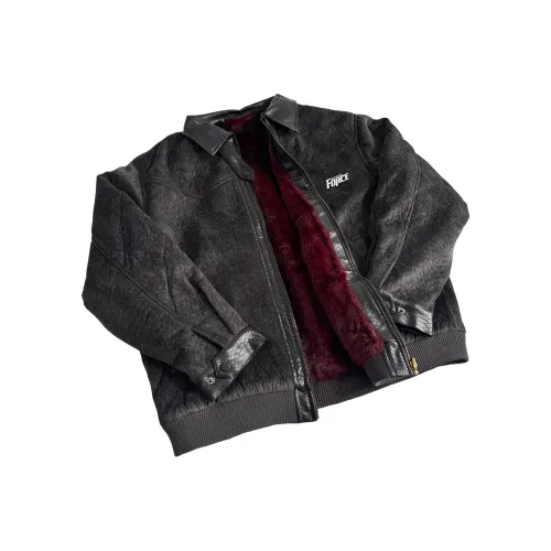 FORCEPULR Черный Алый Луна Унисекс Пуховики