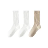 [3 упаковки] Белый 2 + Хаки 1