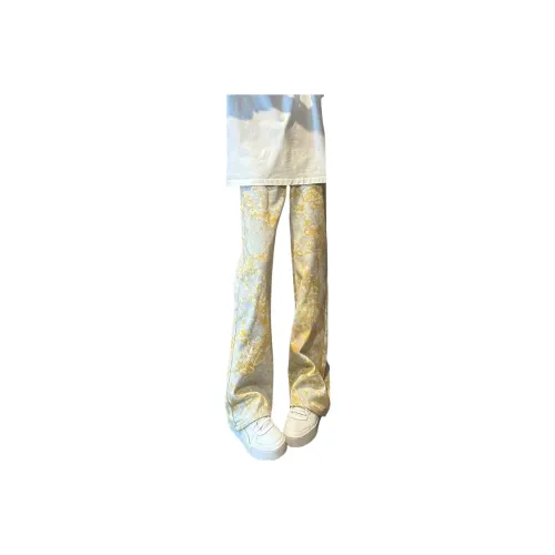 Cotton Gene Желтый Унисекс Джинсы