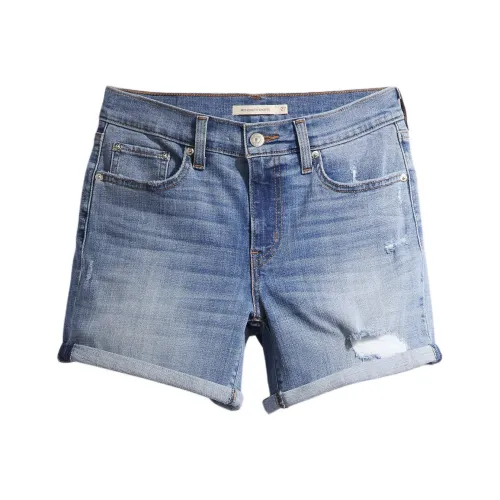 Levis Джинсовые шорты среднего синего цвета для женщин
