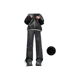 Чёрный (Ветрозащитный и водонепроницаемый, твёрдая оболочка, модель 9333) ★ Флисовая подкладка