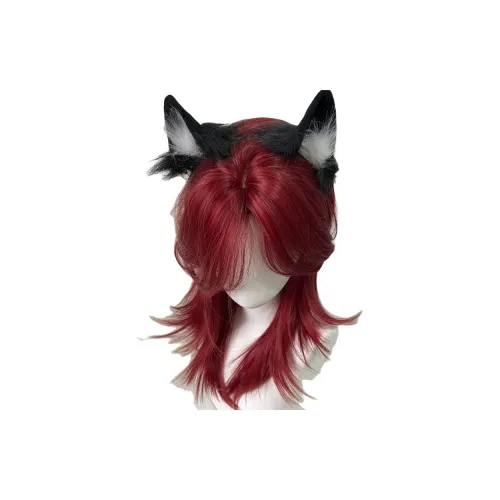 UMIFFA Красный Волк Ласточкин хвост Парики Высокая температура Пряжа