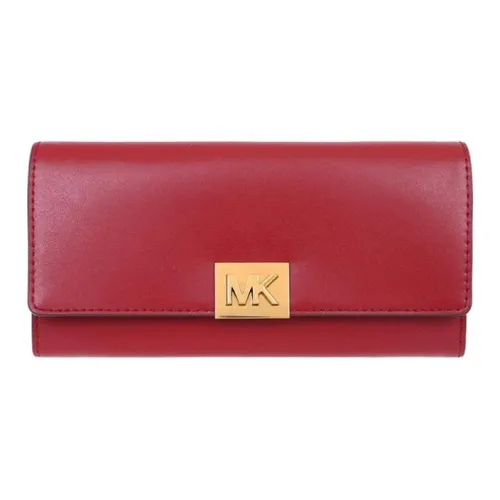 MICHAEL KORS MICHAEL KORS Luggage Collection Коровья кожа Кошелек Клатч Кошелек Женские Красный