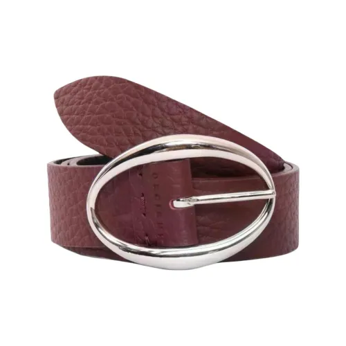 ORCIANI Телячья кожа Кожаные ремни Женские Бордо Красный