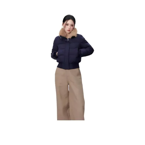 HTHK Темно-синий Синий Унисекс Пуховики