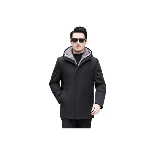 DKRVT Черный [Упаковка включена] Мужской парки