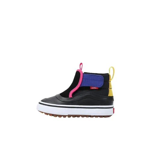 VANS Slip On Аbrasion Resistant Высокие Кроссовки Малыша Черные Infant и Toddler