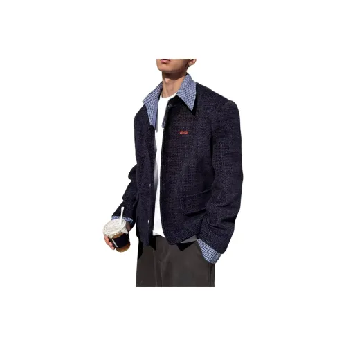 BEAR UNION Темно-синий С подарками Съемная застежка-булавка Унисекс Куртки