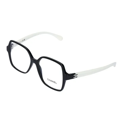 CHANEL Нерегулярная форма Оправы для очков Женские Черный