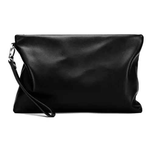 VANDEE Клатч из натуральной коровьей кожи мужской черный