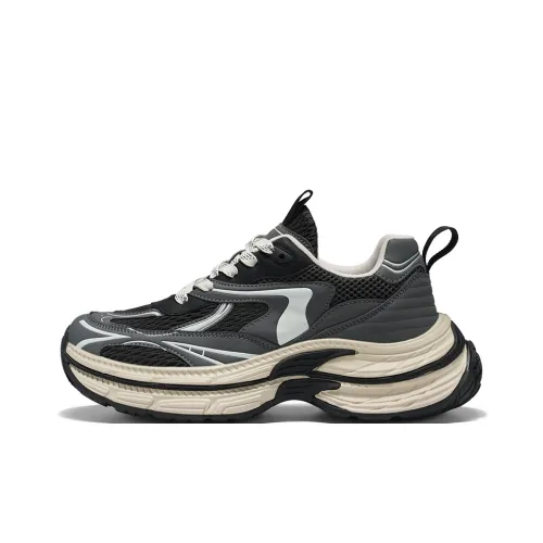 MIIOW Амортизация устойчивость к истиранию дышащий верх увеличенная высота низкий топ кроссовки с подошвой мужские