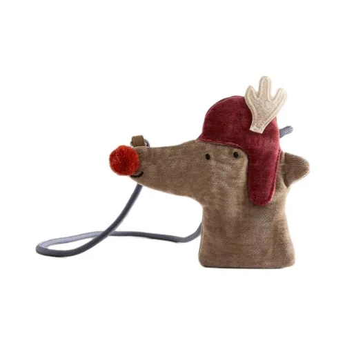 ZARA Полиэстер Плечо Сумка Детская Коричневая