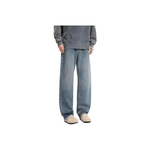 Pixel Cake Ностальгический синий Унисекс Джинсы