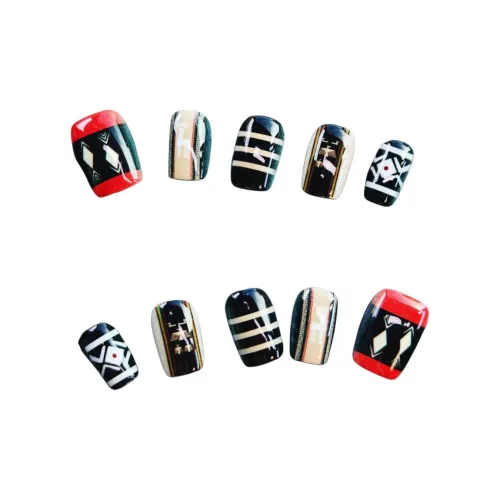 SHITIAN Коллекционная пластинка 1 Короткий Квадрат Черный Белый Однотонный