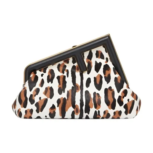 FENDI First Sheepskin Crossbody Clutch Small Women's Multicolor
