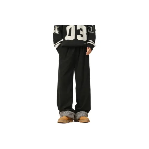 TUOFEI Черные Унисекс Хлопковые Брюки