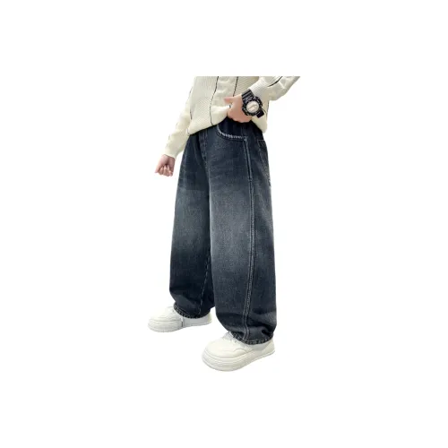 Little Redfish Синий Серый Флисовые Подкладочные Школьные Джинсы