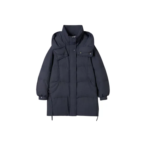 DIALOGUE Midnight Blue Women's Down Jackets