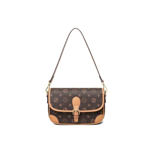 Younger Song Сумка через плечо из синтетической кожи женская кофейного цвета