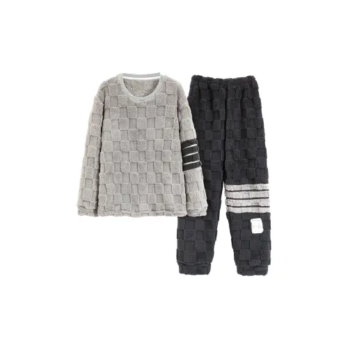 MADALLO Light Gray Men's Pajama Sets