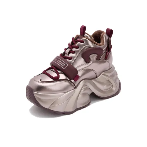 AIMISS Устойчивые к истиранию противоскользящие низкие топовые кроссовки с толстой подошвой женские