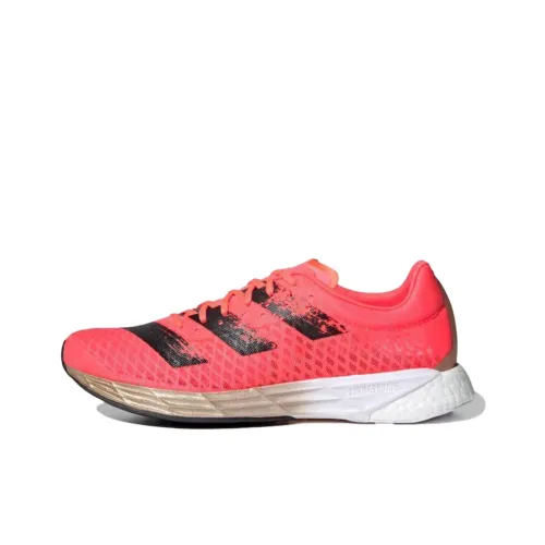 Adidas Амортизация Низкий Топ Беговые Кроссовки Женские Розовый Черный