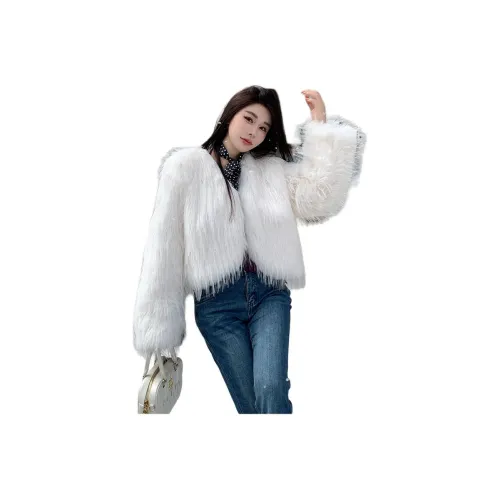 Sky Swan Velvet Feel Coat Women's