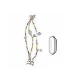 Радужный конфетный цвет + серебряный ромб чехол