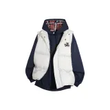 Белый жилет + темно-синий свитшот (с флисовой подкладкой)