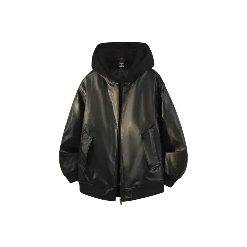 BALENO Черный Унисекс Кожаные куртки