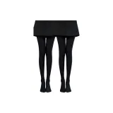 [2 упаковки] Носки с рисунком "ножки" черного цвета + Носки с рисунком "ножки" черного цвета