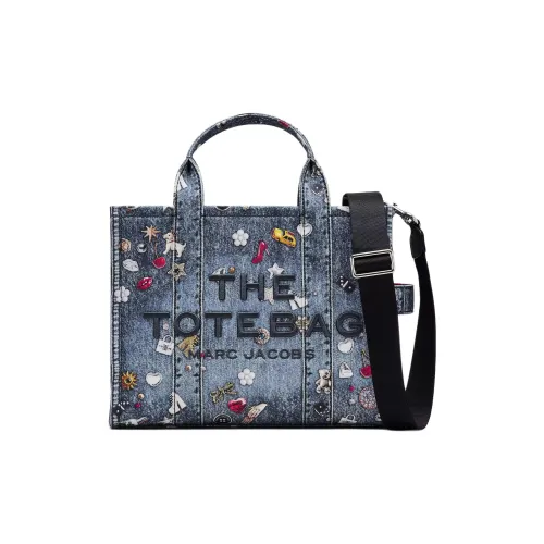 MARC JACOBS Холст Одно Плечо Сумка Средняя Женская Джинсовый Синий