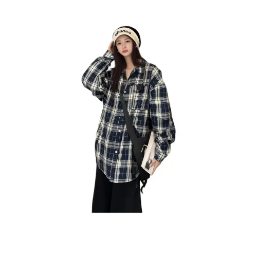 FRLMK Темно-синие флисовые унисекс рубашки