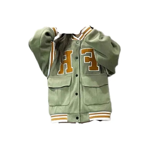 DXLM Vintage Бейсбольная куртка Женская