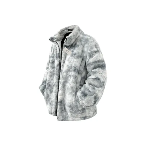 WEINIU Светло-серый унисекс пуховики