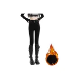 Чёрный тонкий флис