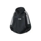 Чёрный Белый Текст Флисовая Подкладка