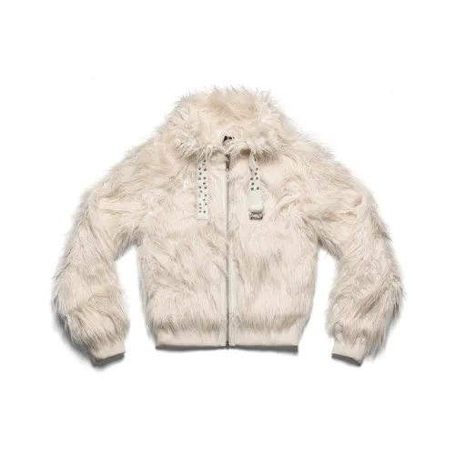 RACER WORLDWIDE Тундровый Белый мех Bomber Куртки и Пальто Унисекс