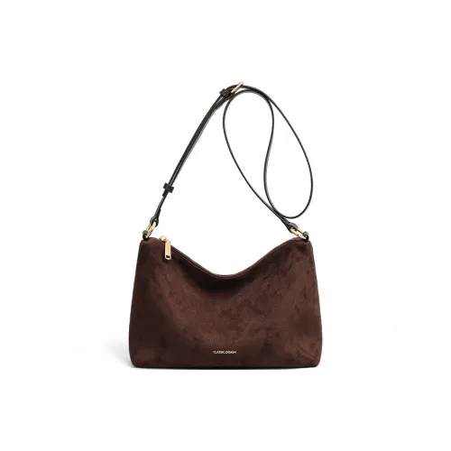 PT'SON Коровья кожа с тканью и синтетической кожей сумки через плечо стандартные женские кофе