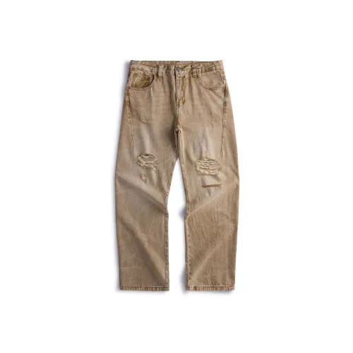 98SQUID Моль Желтый Унисекс Джинсы